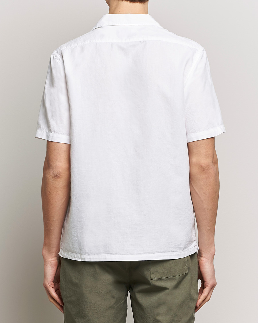 Herre | Skjorter | Colorful Standard | Cotton/Linen Short Sleeve Shirt Optical White