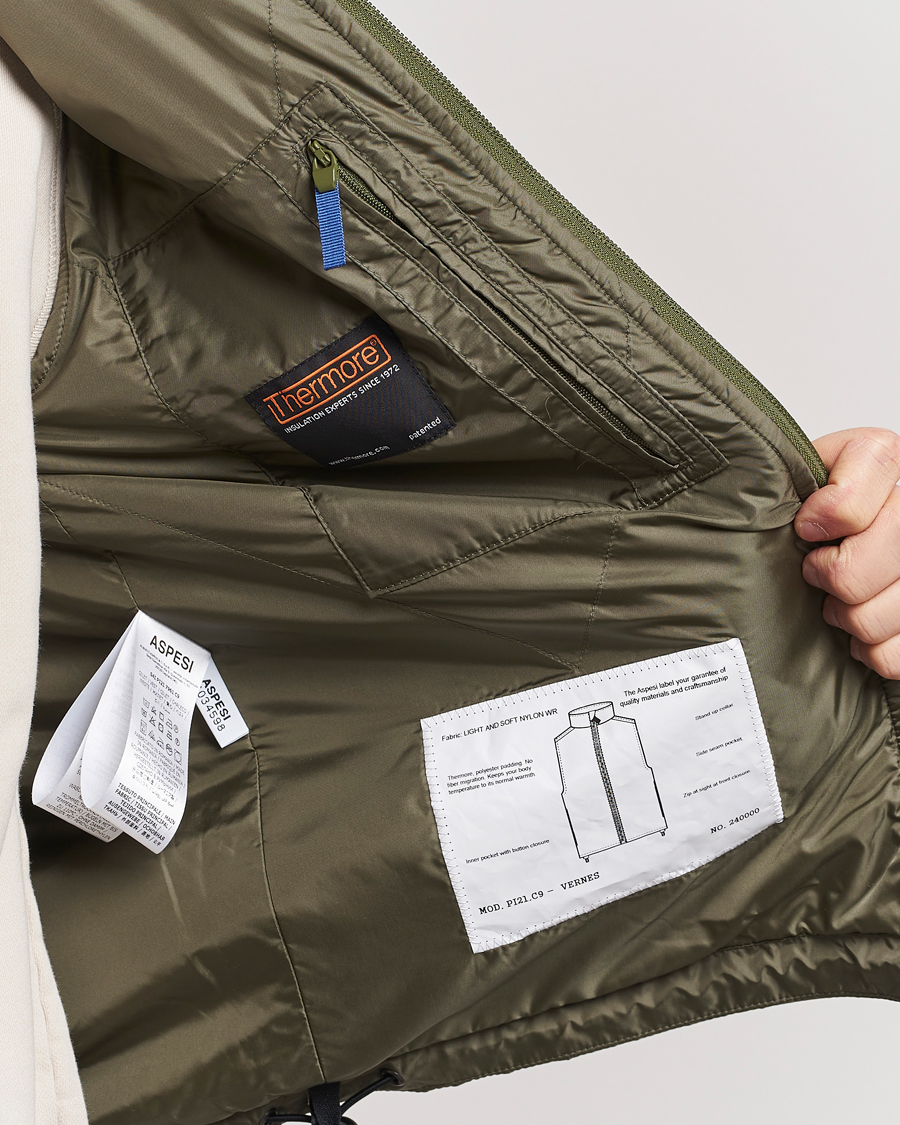 Herre | Jakker | Aspesi | Vernes Nylon Gilet Sage
