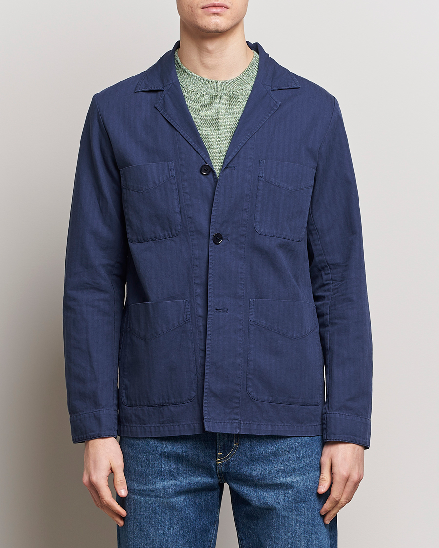 Herre | Italian Department | Aspesi | Fadango Shirt Jacket Navy