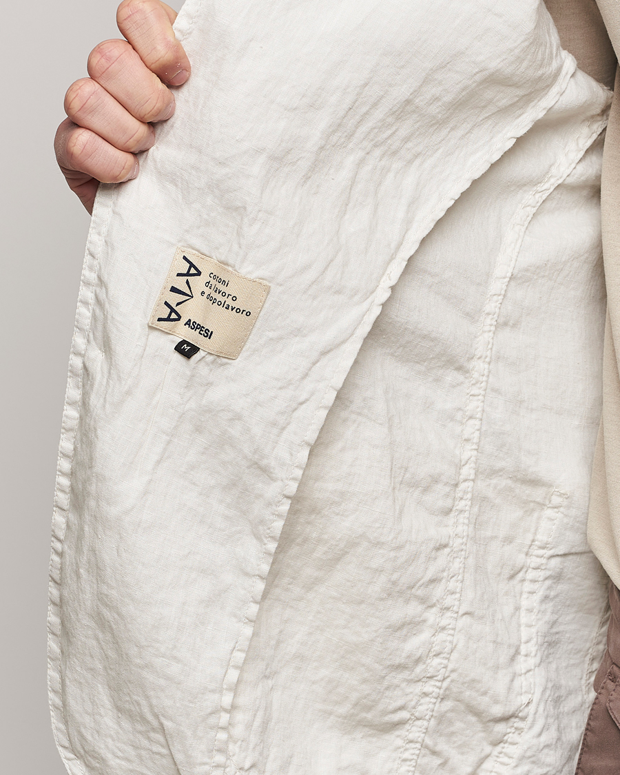 Herre | Dressjakker | Aspesi | Samuraki Linen Blazer Light Beige