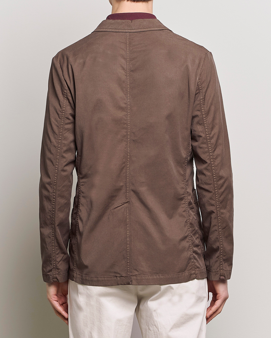Herre | Dressjakker | Aspesi | Samuraki Washed Cotton Blazer Dark Brown