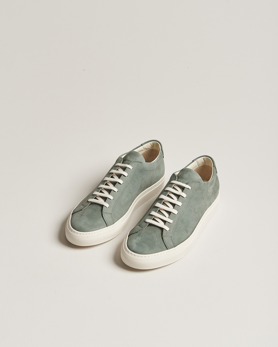 Herre | Contemporary Creators | Common Projects | Original Achilles Pebbled Nubuck Sneaker Sage