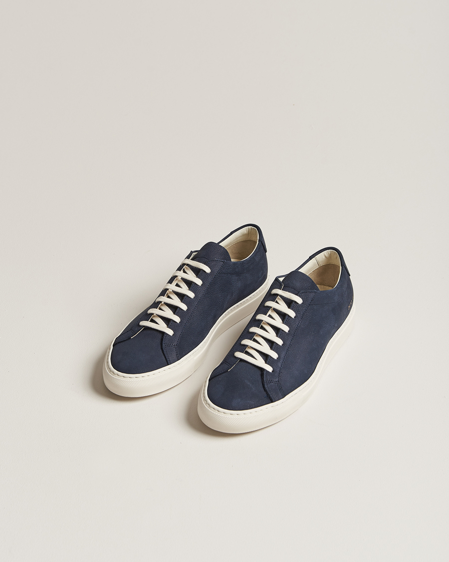 Herre | Common Projects | Common Projects | Original Achilles Pebbled Nubuck Sneaker Navy