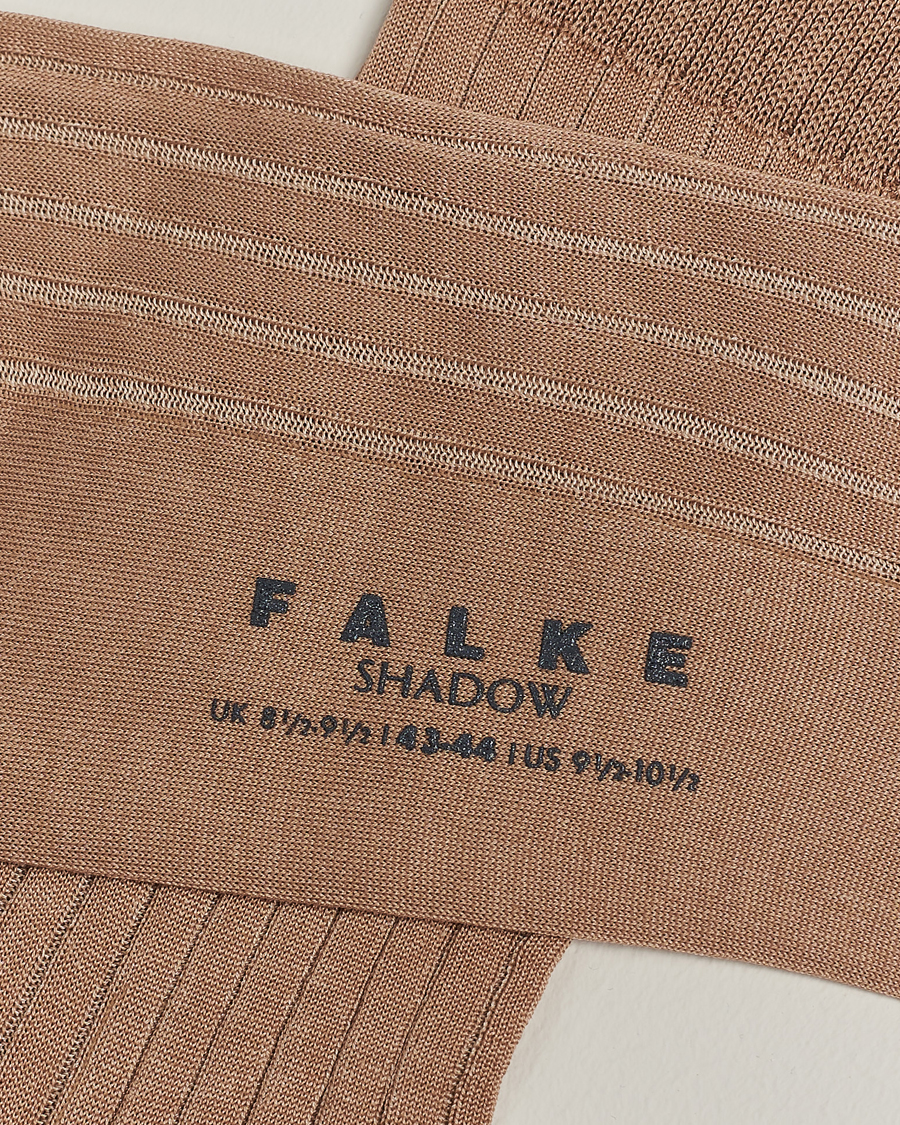 Herre | Undertøy | Falke | Shadow Stripe Sock Camel/White