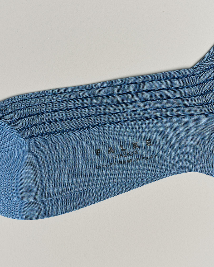 Herre | Falke | Falke | Shadow Stripe Sock Light Blue/Navy