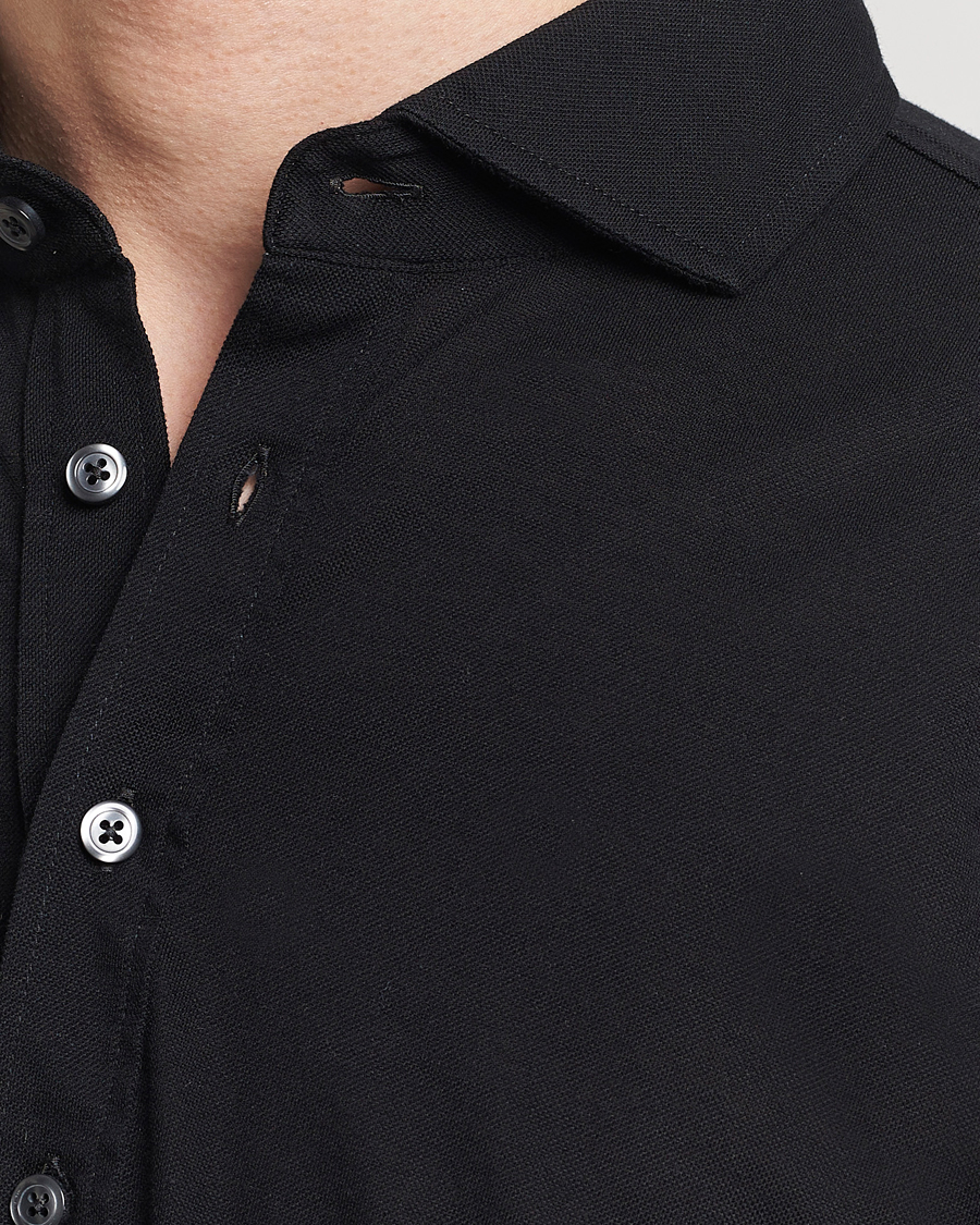 Herre | Skjorter | Gran Sasso | Popover Shirt Black