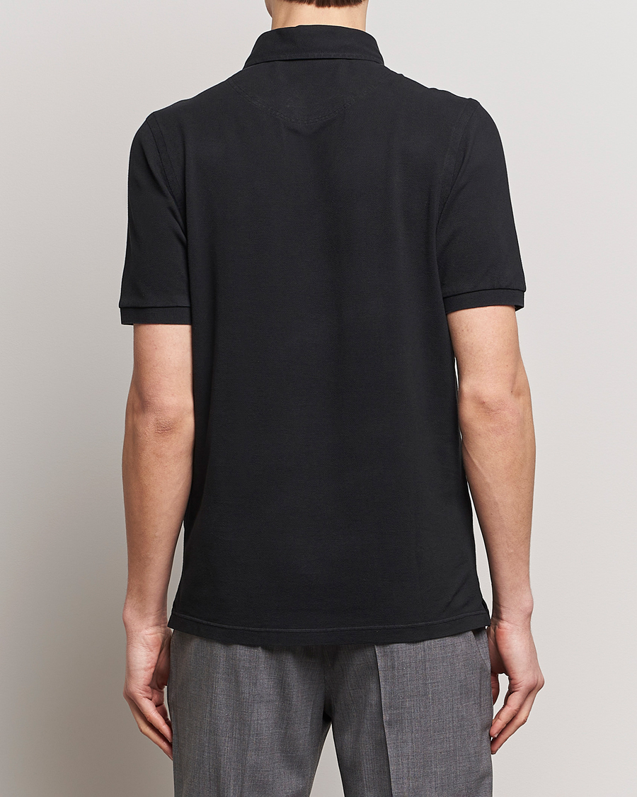 Herre | Pikéer | Gran Sasso | Washed Polo Black