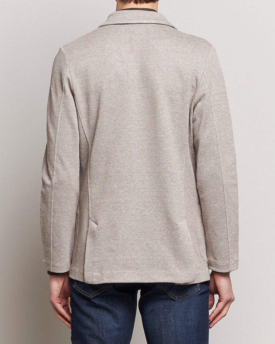 Herre | Dressjakker | Gran Sasso | Structured Cotton/Linen Blazer Beige Melange