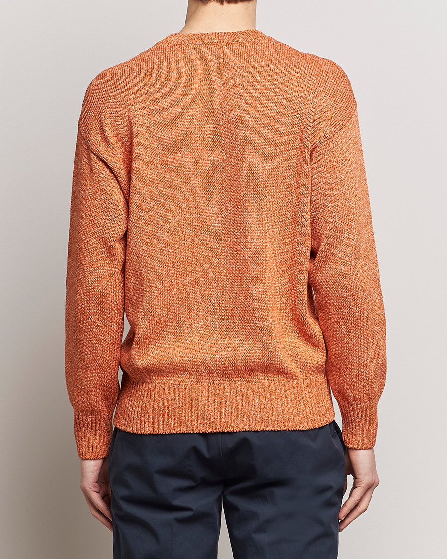 Herre | Gensere | Gran Sasso | Cotton Heavy Knitted Crew Neck Rust Melange