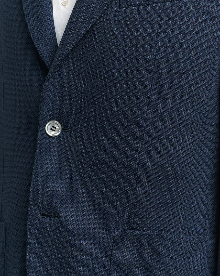 Herre | Dressjakker | Brioni | Cotton/Silk Jersey Blazer Navy