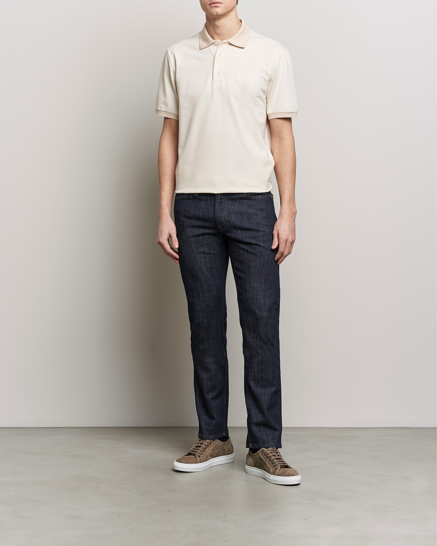 Herre | Pikéer | Brioni | Cotton Piquet Polo Beige