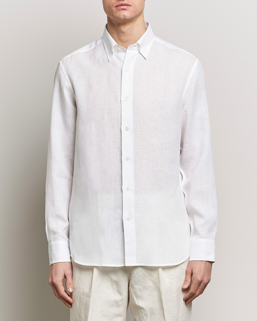 Herre | Avdelinger | Brioni | Linen Sport Shirt White