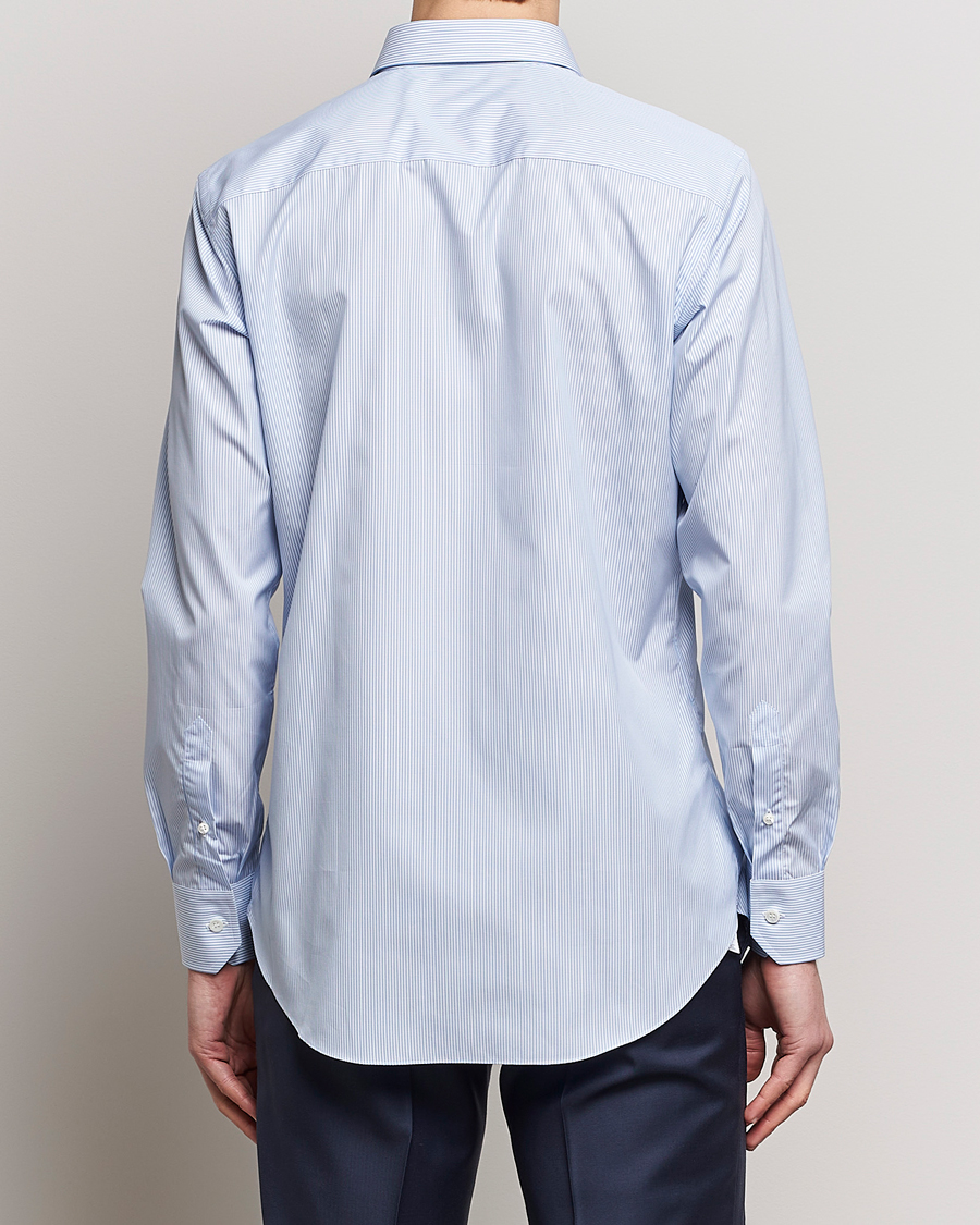 Herre | Skjorter | Brioni | Slim Fit Dress Shirt Light Blue Stripe