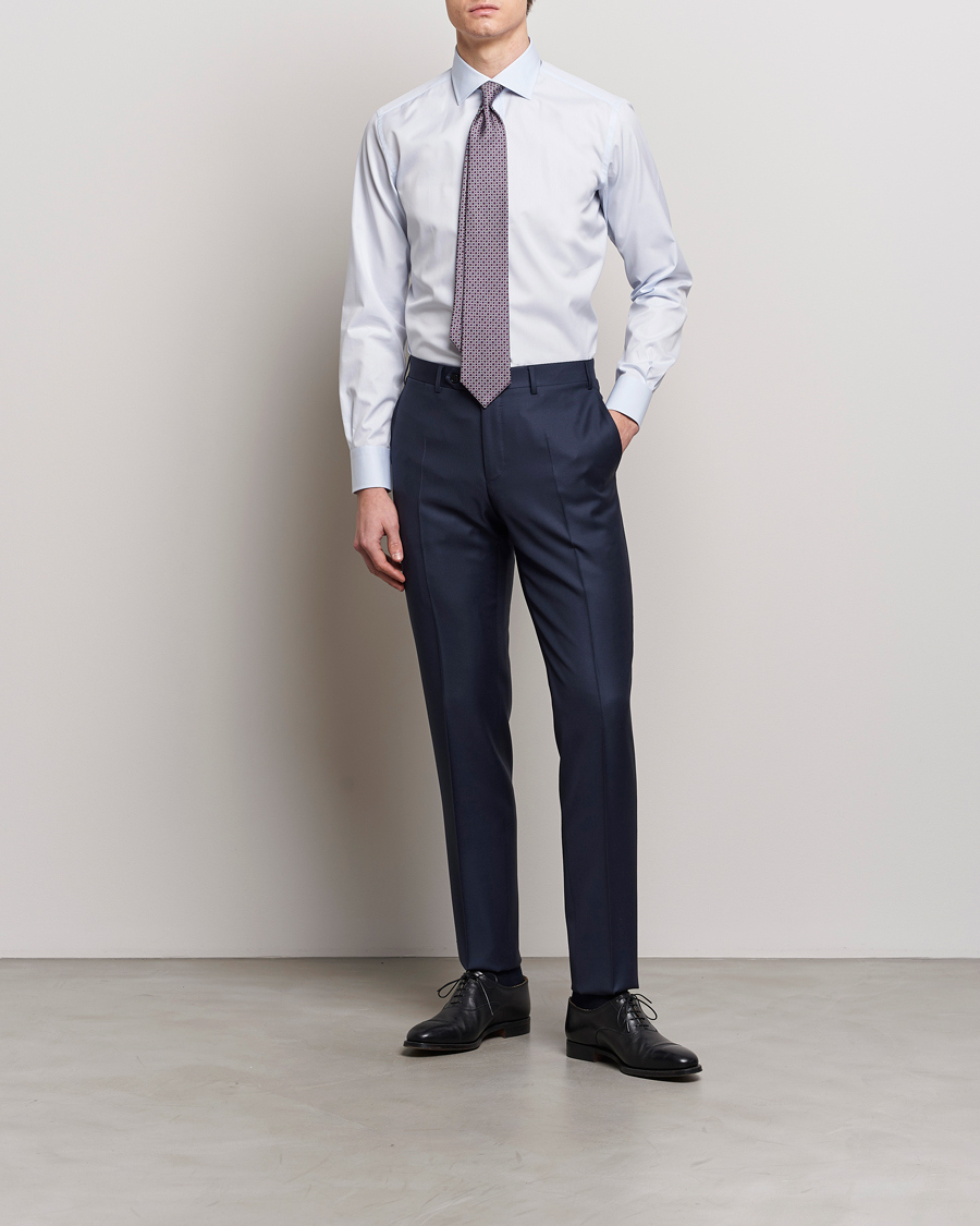 Herre | Mørk dress | Brioni | Slim Fit Dress Shirt Light Blue