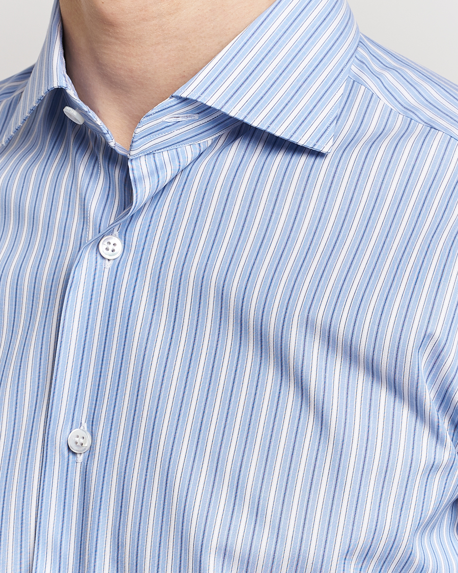 Herre | Skjorter | Brioni | Slim Fit Dress Shirt Blue Stripe