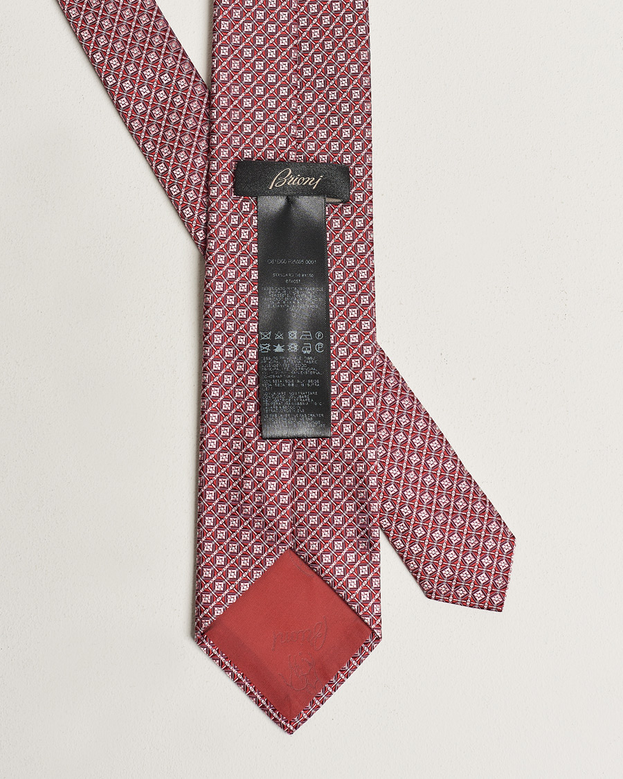 Herre | Brioni Structured Silk Tie Dark Red | Brioni | Structured Silk Tie Dark Red