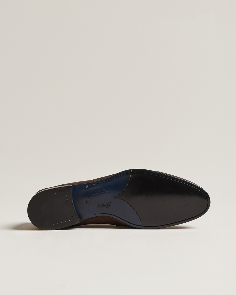 Herre | Brioni Penny Loafers Dark Brown Nubuck | Brioni | Penny Loafers Dark Brown Nubuck