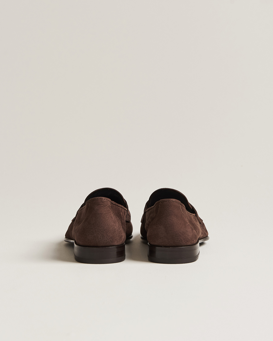 Herre | Brioni Penny Loafers Dark Brown Nubuck | Brioni | Penny Loafers Dark Brown Nubuck