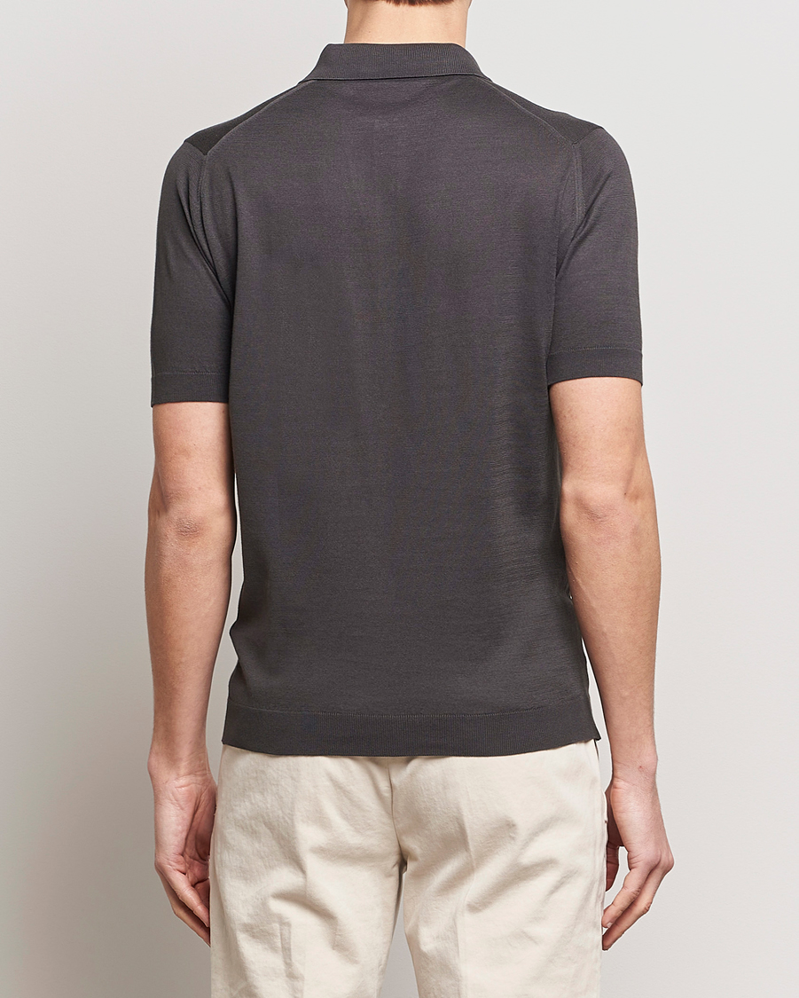 Herre | Pikéer | John Smedley | Adrian Slim Fit Sea Island Polo Chocolat