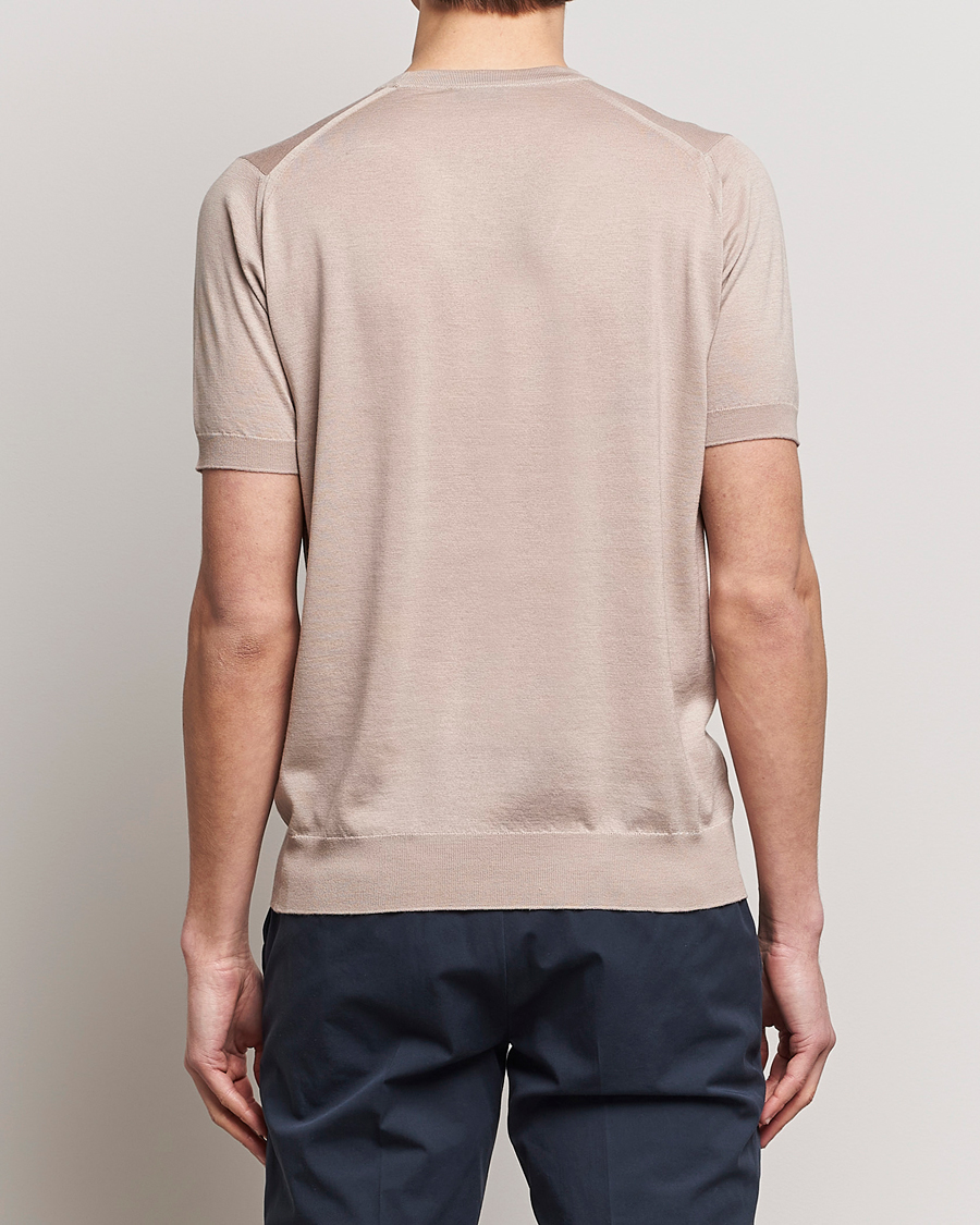 Herre | T-Shirts | John Smedley | Hilcote Wool/Sea Island Cotton T-Shirt Oat
