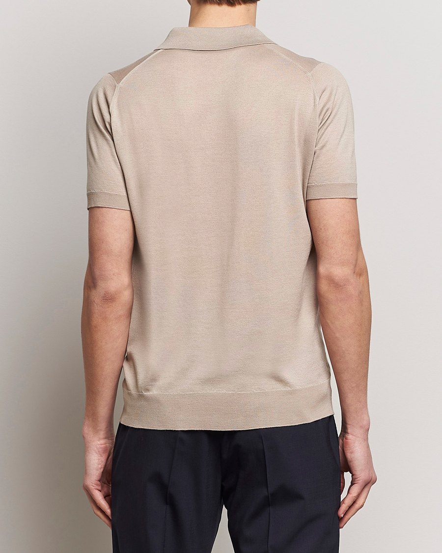 Herre | Pikéer | John Smedley | Leyburn Merino/Sea Island Cotton Polo Oat