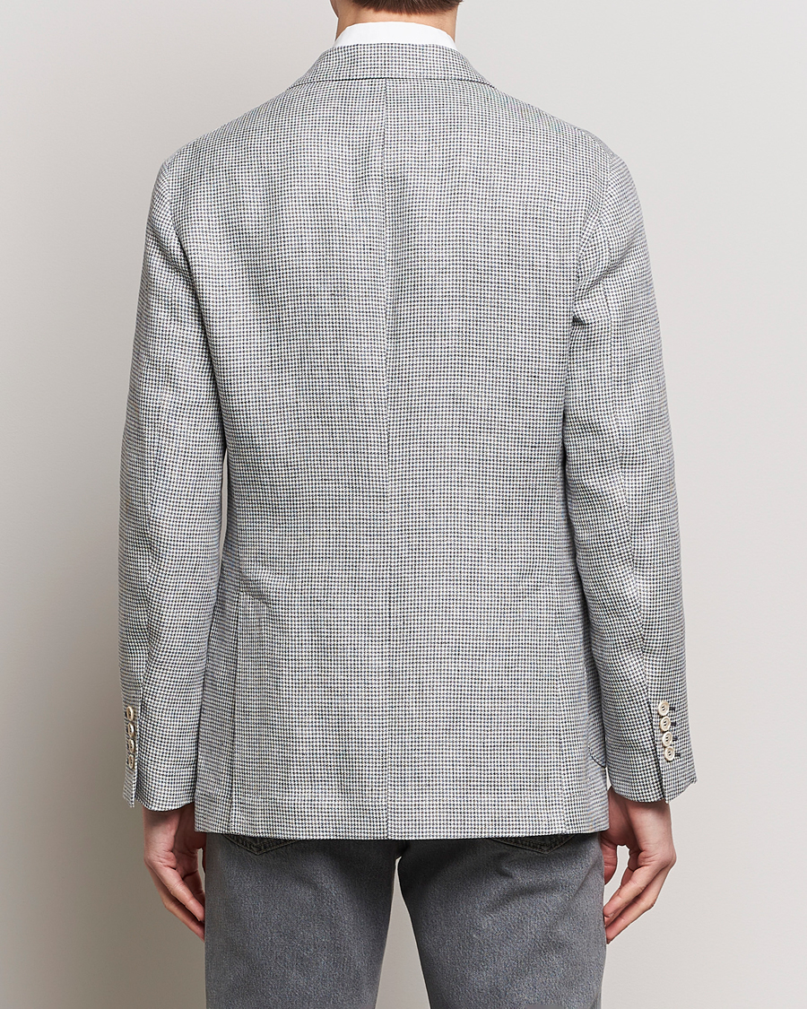 Herre | Dressjakker | Brunello Cucinelli | Double Breasted Houndstooth Blazer Light Grey