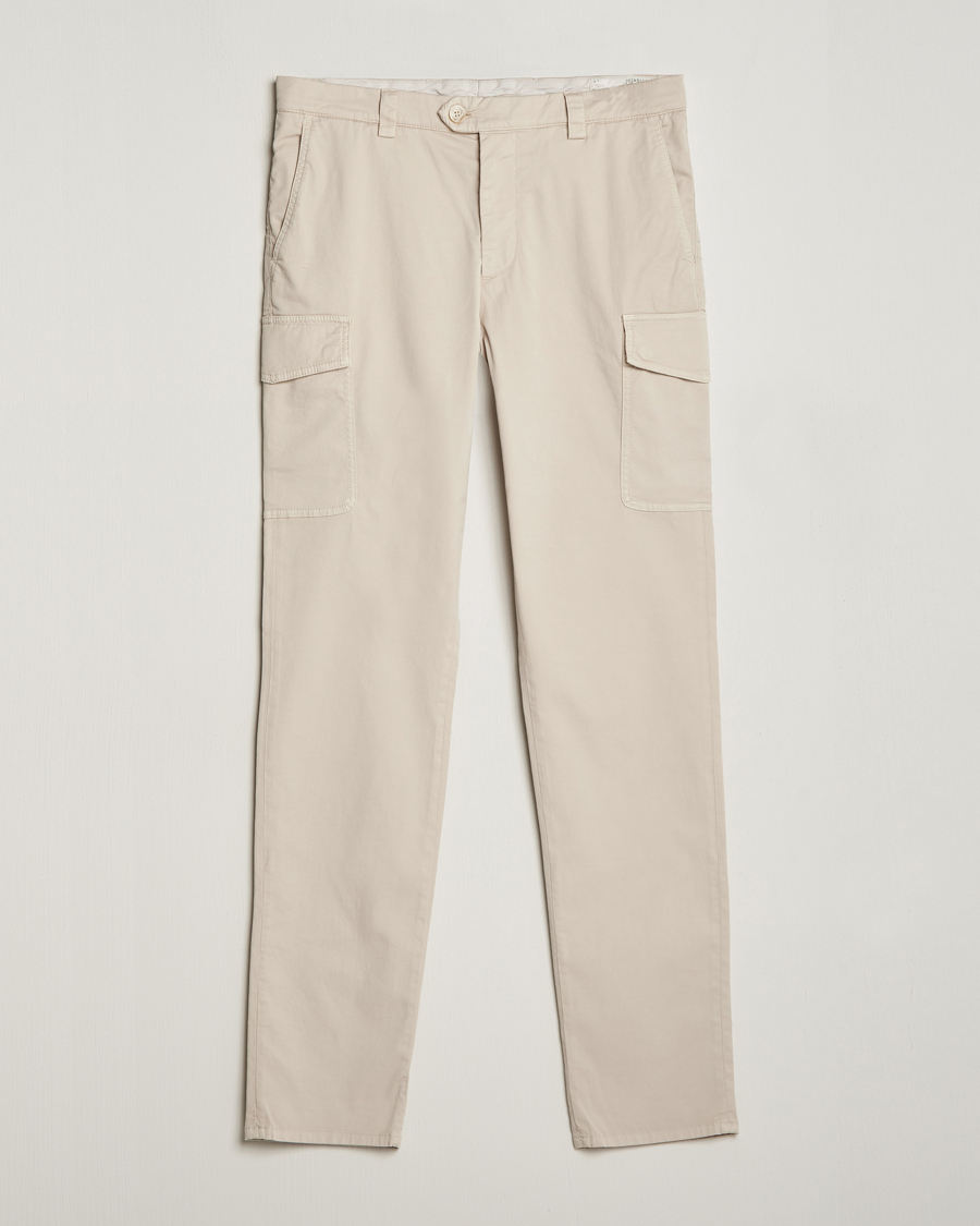 Herre | Bukser | Brunello Cucinelli | Cotton Cargo Pants Light Beige