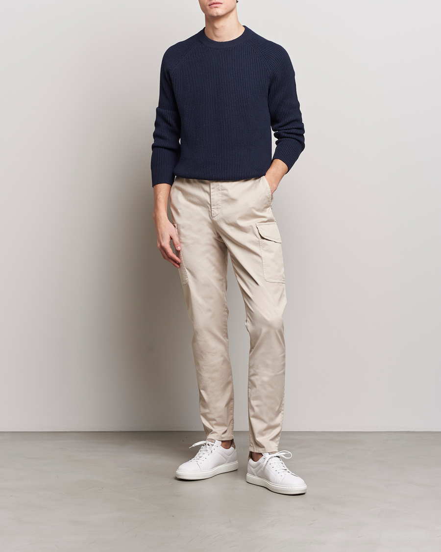 Herre | Bukser | Brunello Cucinelli | Cotton Cargo Pants Light Beige