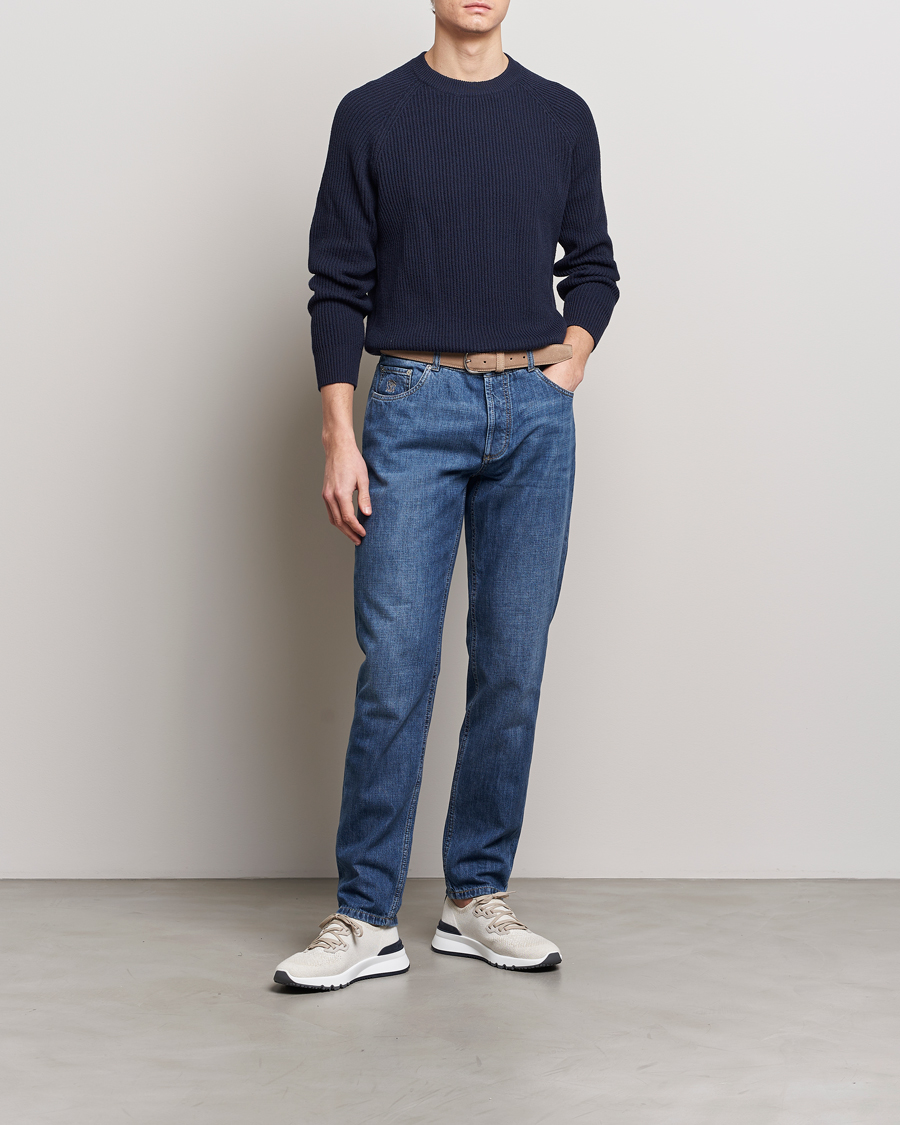 Herre | Jeans | Brunello Cucinelli | Traditional Fit Jeans Dark Blue Wash