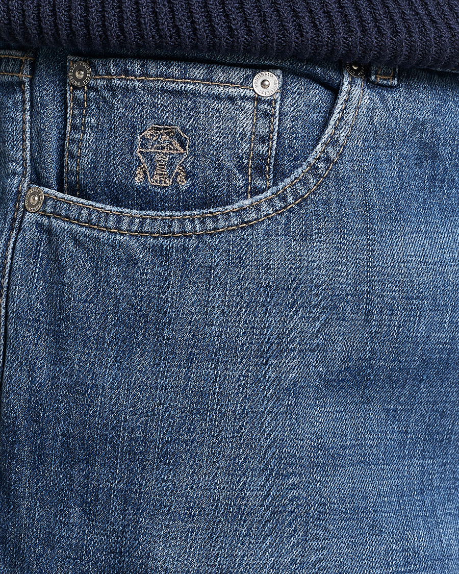 Herre | Jeans | Brunello Cucinelli | Traditional Fit Jeans Dark Blue Wash