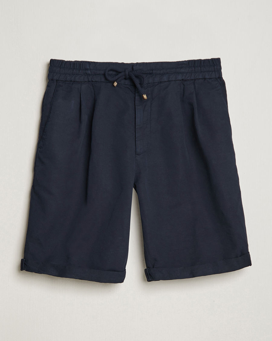 Herre | Shorts | Brunello Cucinelli | Drawstring Shorts Navy