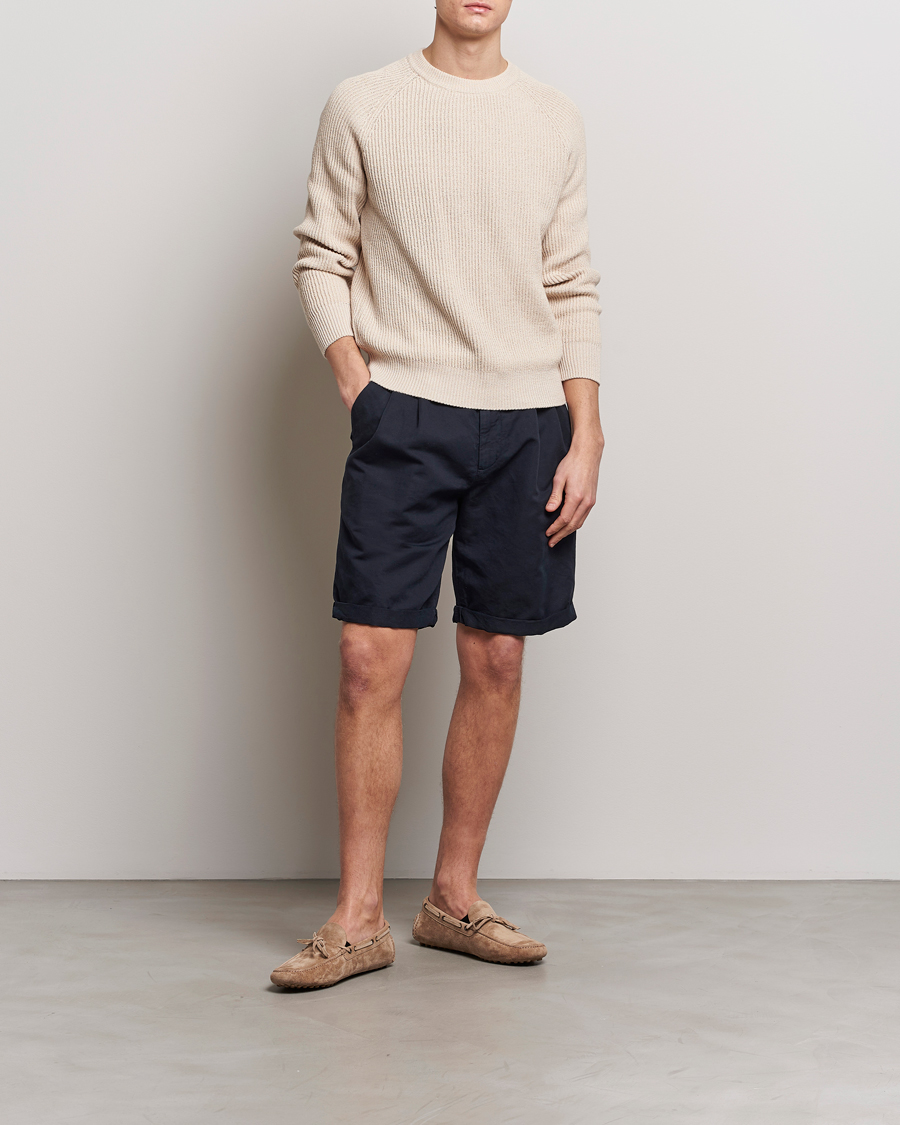 Herre | Shorts | Brunello Cucinelli | Drawstring Shorts Navy