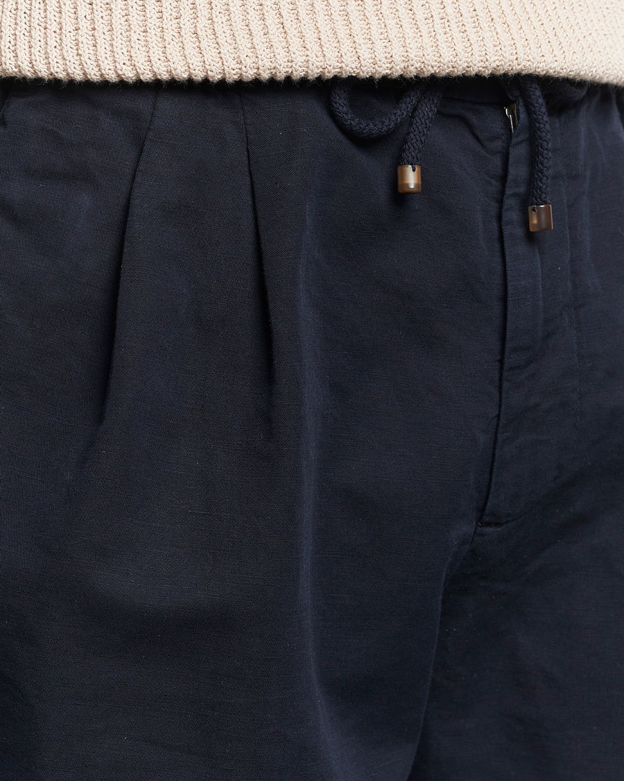 Herre | Shorts | Brunello Cucinelli | Drawstring Shorts Navy