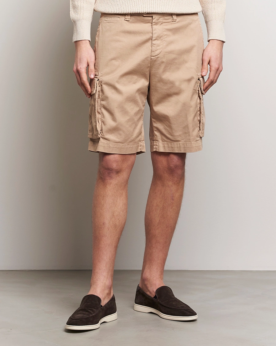Herre | Shorts | Brunello Cucinelli | Cotton Cargo Shorts Beige