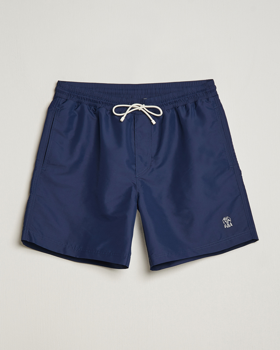 Herre | Badeshorts | Brunello Cucinelli | Nylon Swim Trunks Navy