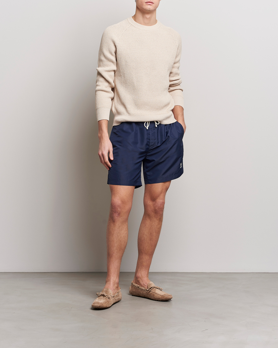 Herre | Badeshorts | Brunello Cucinelli | Nylon Swim Trunks Navy