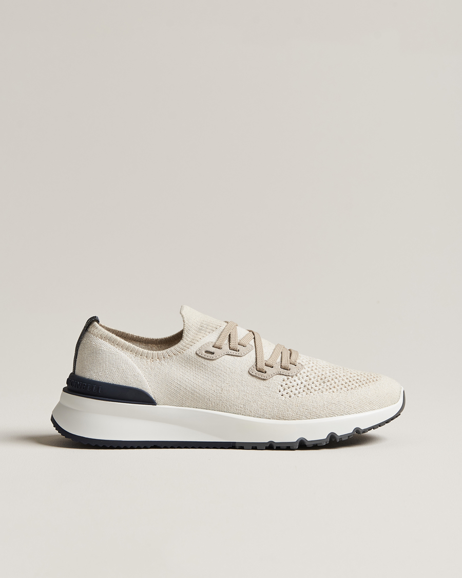 Herre | Brunello Cucinelli Mesh Running Sneakers Beige | Brunello Cucinelli | Mesh Running Sneakers Beige