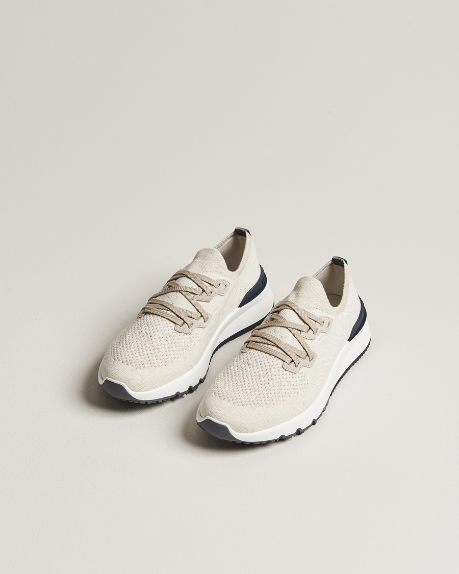 Herre | Brunello Cucinelli Mesh Running Sneakers Beige | Brunello Cucinelli | Mesh Running Sneakers Beige