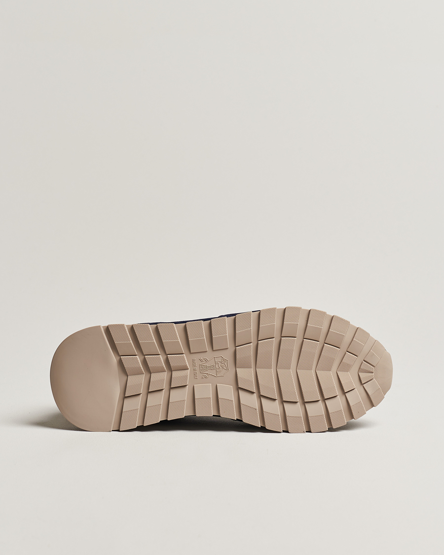 Herre | Brunello Cucinelli Perforated Running Sneakers Navy Suede | Brunello Cucinelli | Perforated Running Sneakers Navy Suede