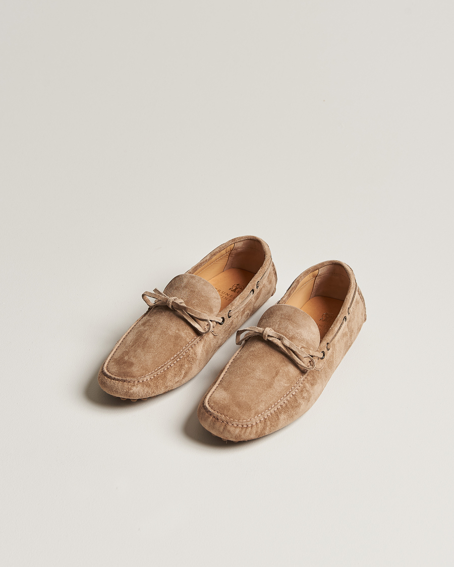 Herre | Brunello Cucinelli Laced Carshoe Beige Suede | Brunello Cucinelli | Laced Carshoe Beige Suede