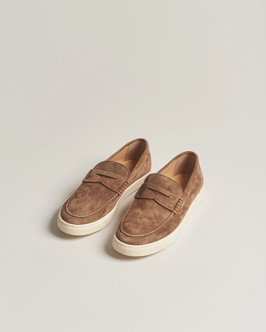 Herre | Loafers | Brunello Cucinelli | Moccasin Loafer Brown Suede