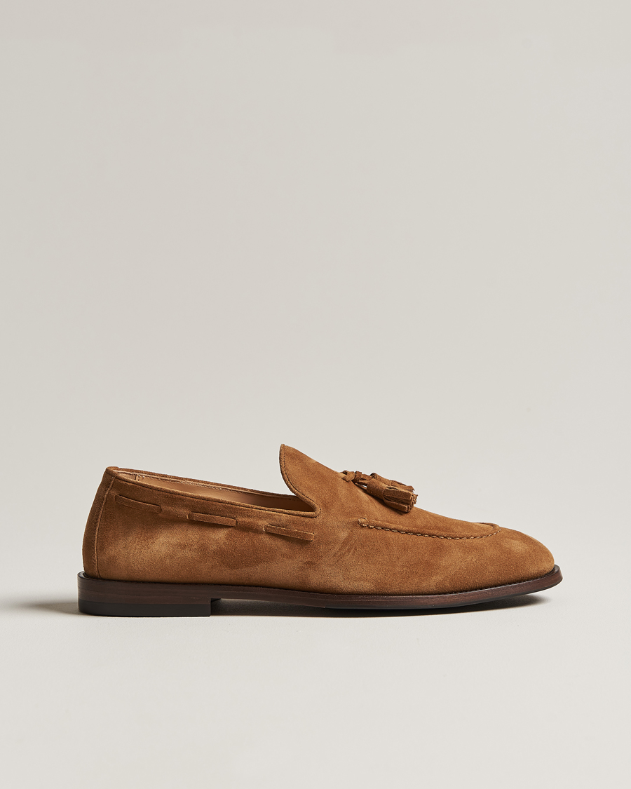 Herre | Brunello Cucinelli Tassel Loafer Whiskey Suede | Brunello Cucinelli | Tassel Loafer Whiskey Suede