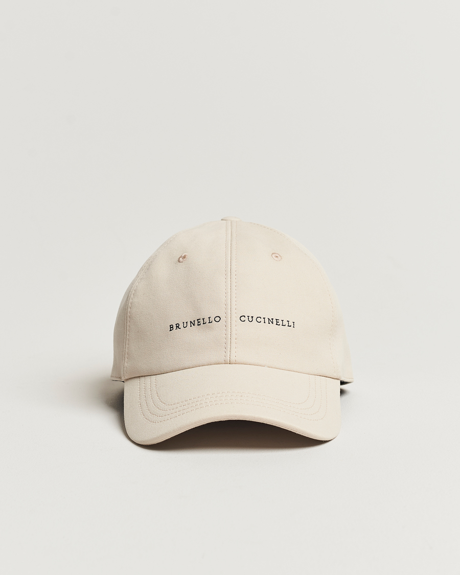 Herre | Brunello Cucinelli Cotton Baseball Cap Light Beige | Brunello Cucinelli | Cotton Baseball Cap Light Beige