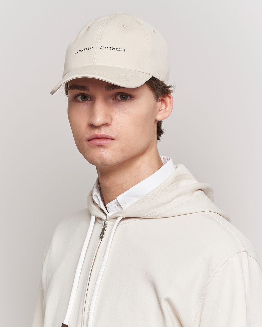 Herre | Brunello Cucinelli Cotton Baseball Cap Light Beige | Brunello Cucinelli | Cotton Baseball Cap Light Beige
