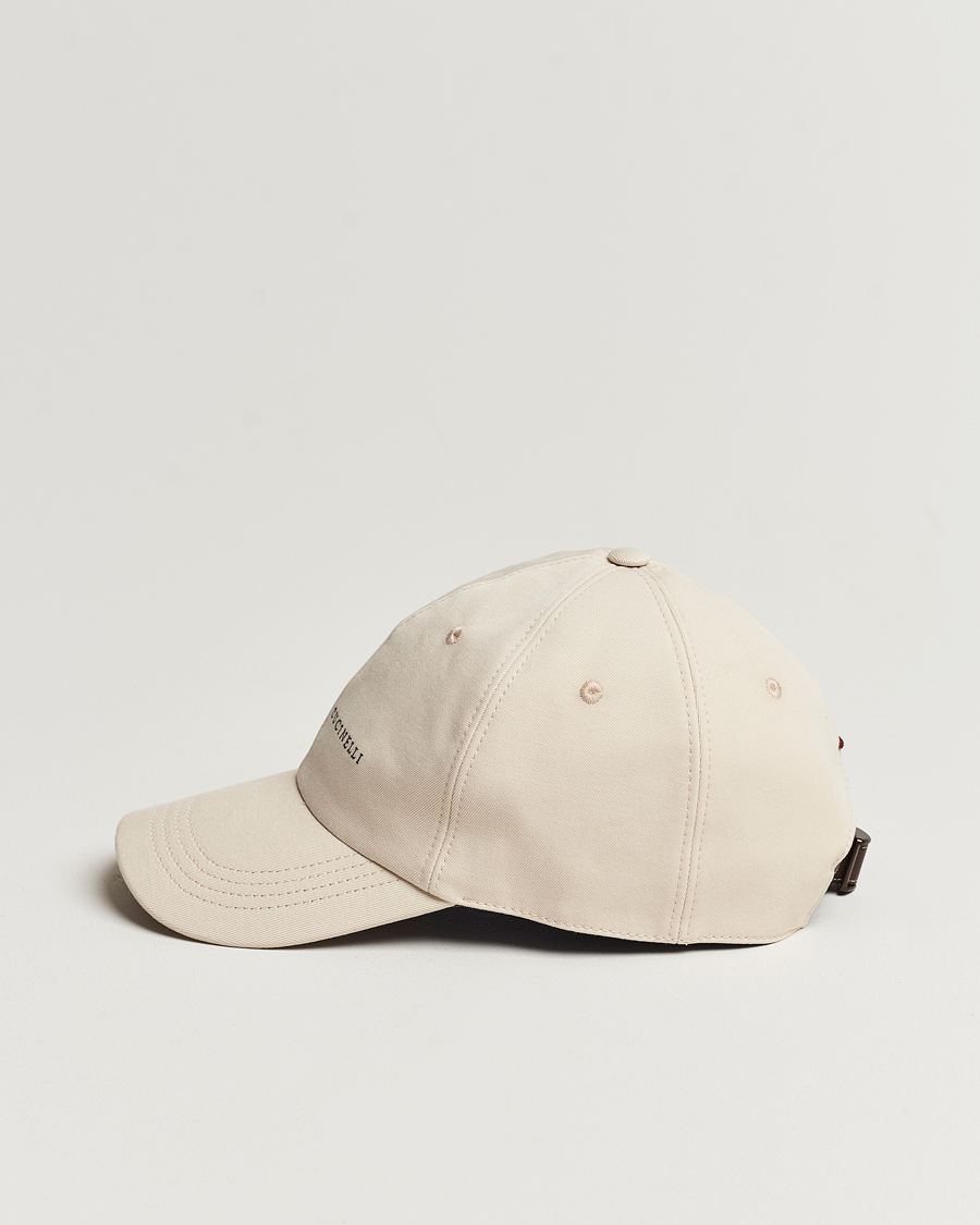 Herre | Brunello Cucinelli Cotton Baseball Cap Light Beige | Brunello Cucinelli | Cotton Baseball Cap Light Beige