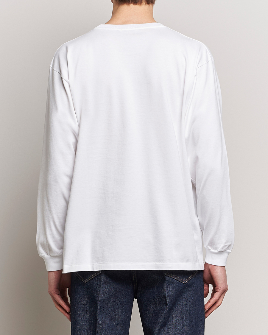 Herre | T-Shirts | Auralee | Luster Plating Long Sleeve T-Shirt White