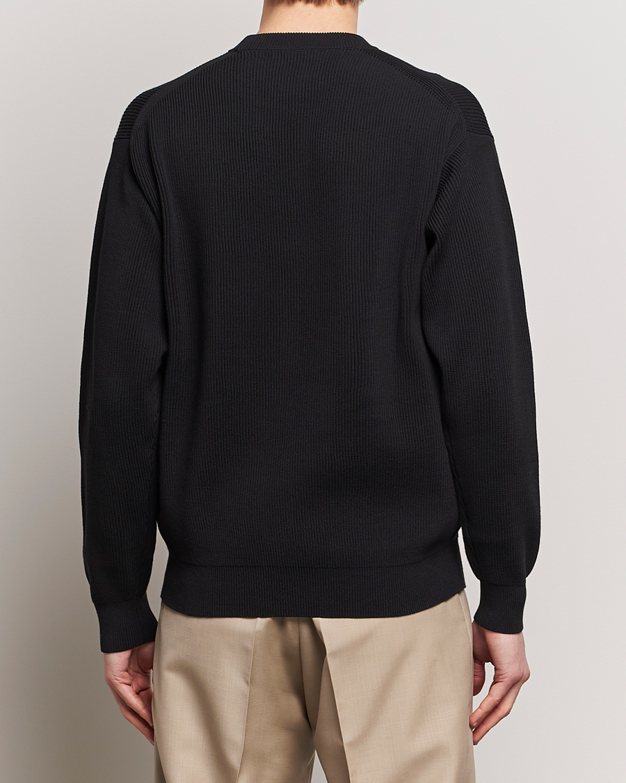 Herre | Gensere | Auralee | Hard Twist Rib Knit Pullover Black