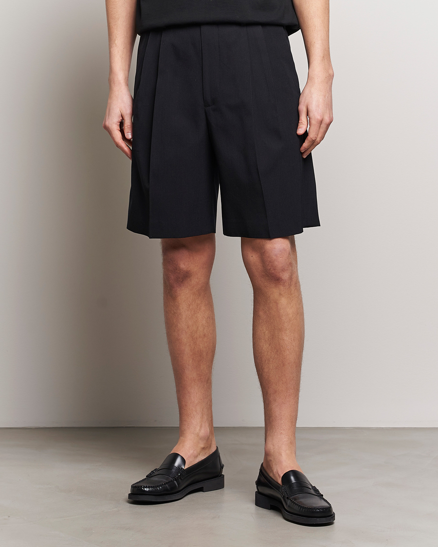 Herre | Shorts | Auralee | Light Wool Gabardine Shorts Black