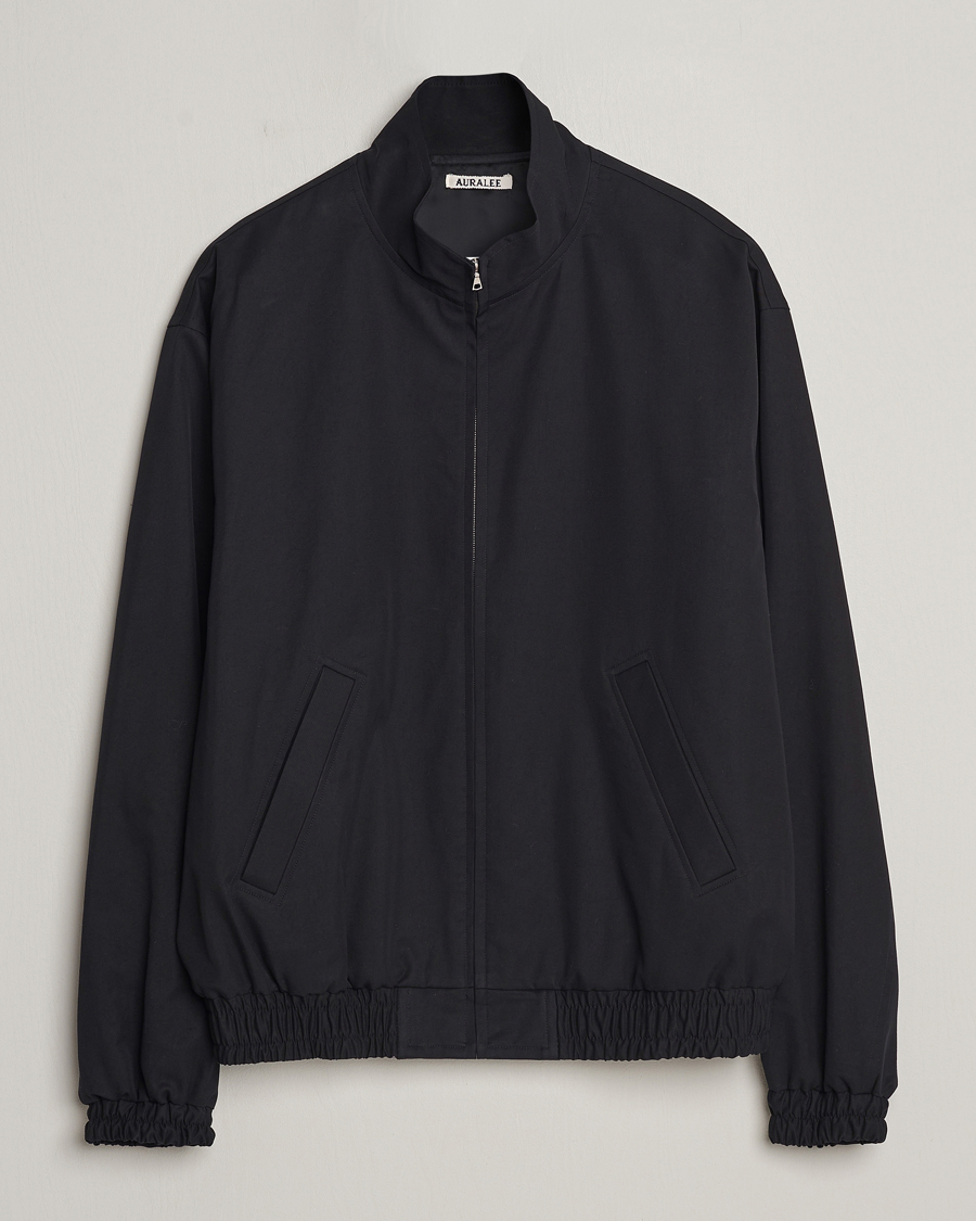 Herre | Jakker | Auralee | Washed Silk Chambray Blouson Black