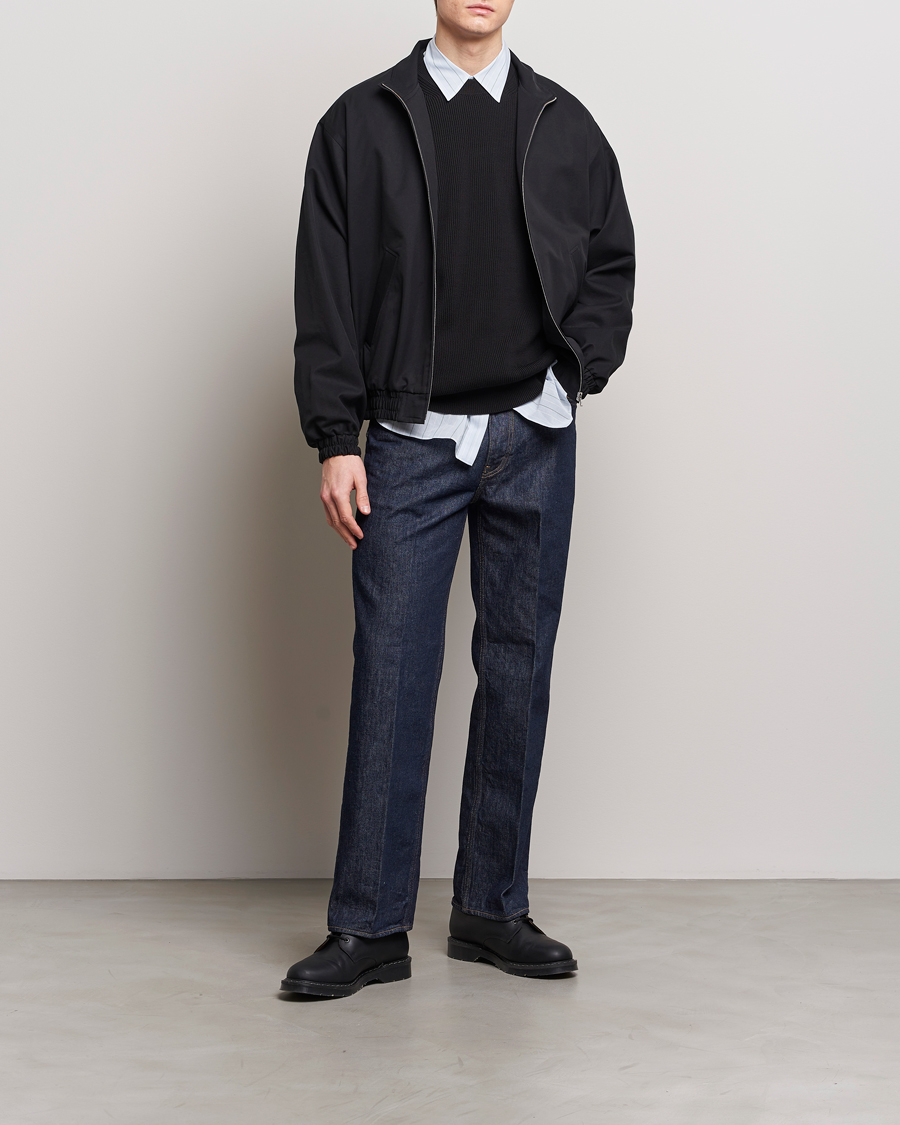 Herre | Jakker | Auralee | Washed Silk Chambray Blouson Black